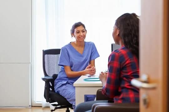 doctor consulting a patient