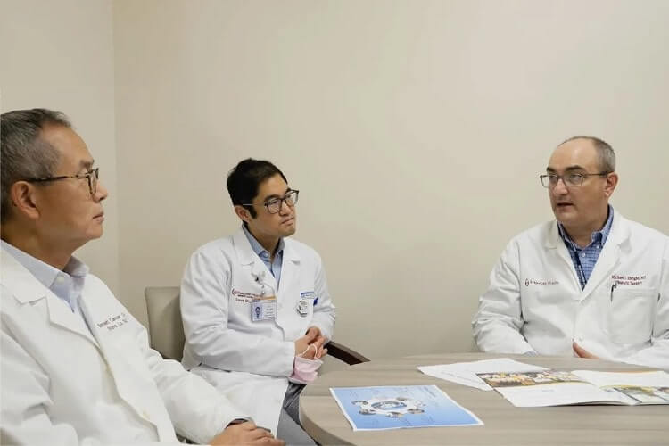 three doctors in conversation