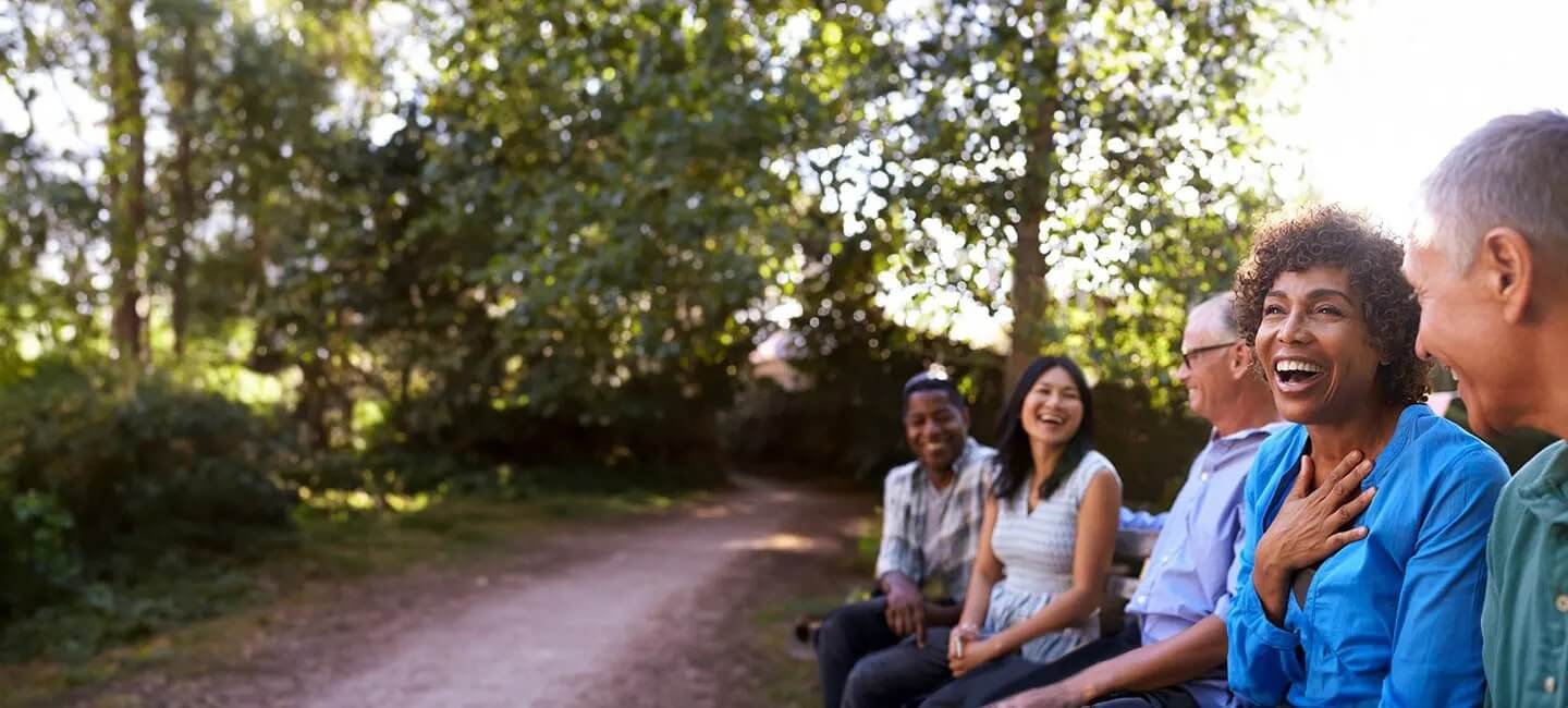 group of people smiling