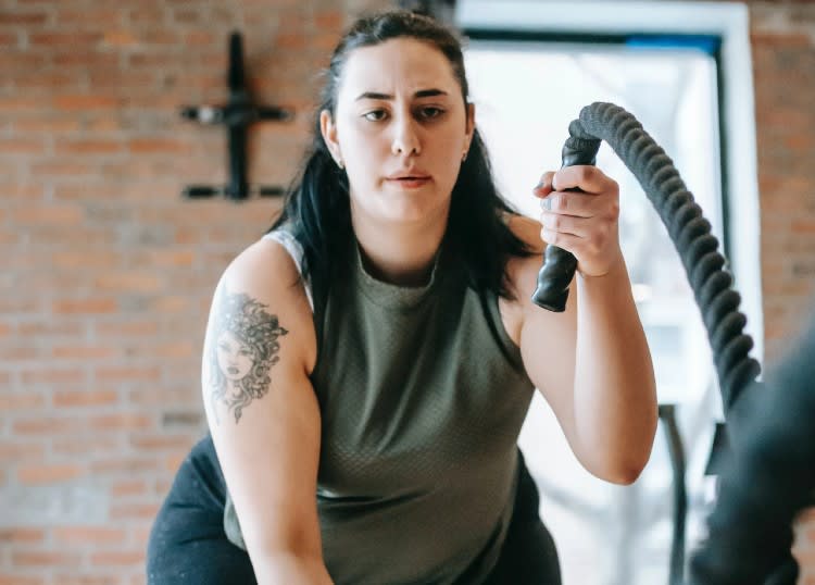 woman exercising