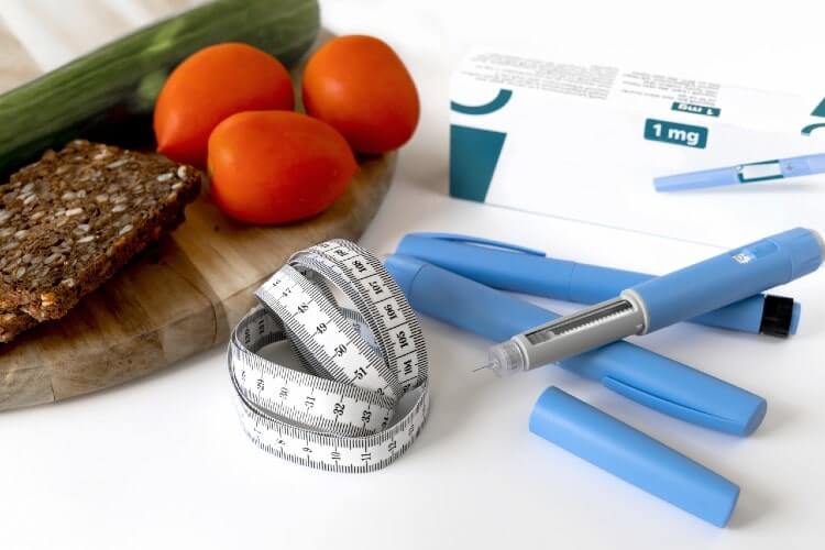 food, measuring tape, and glp-1