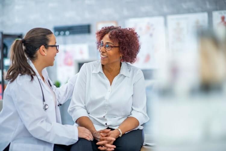 two doctors talking