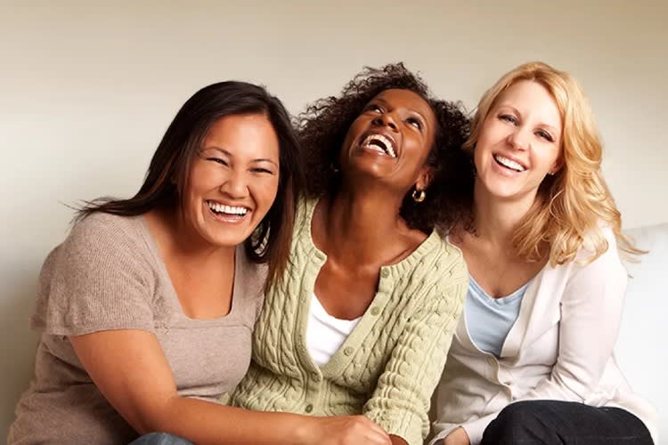 group of women smiling
