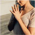 woman meditating