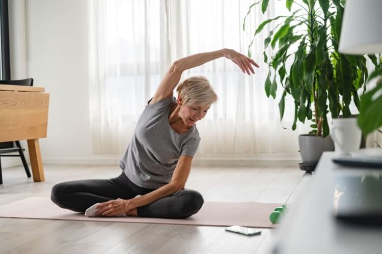 Woman doing yoga