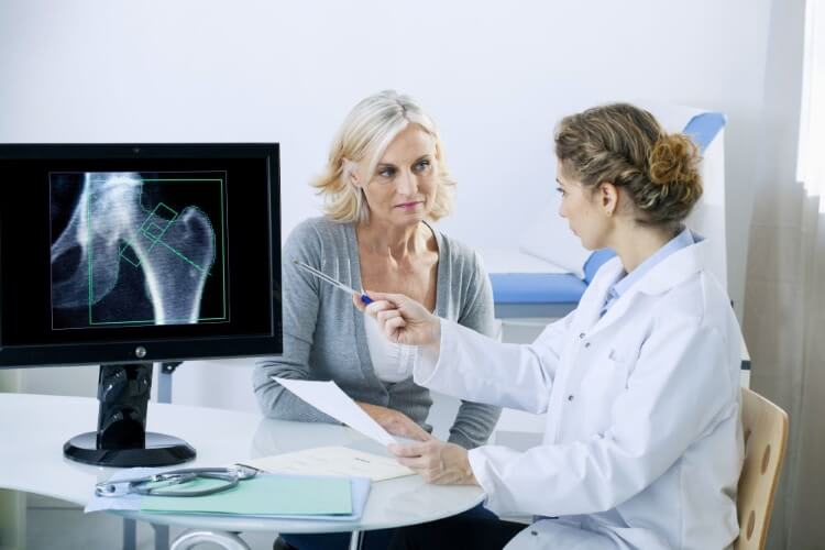 doctor talking to patient