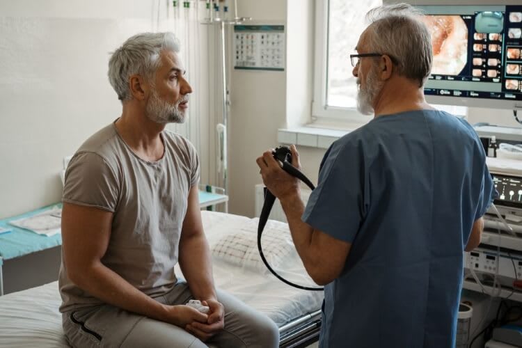 doctor talking to a patient