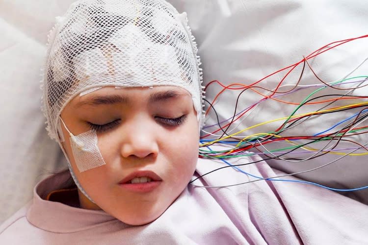 child being monitored