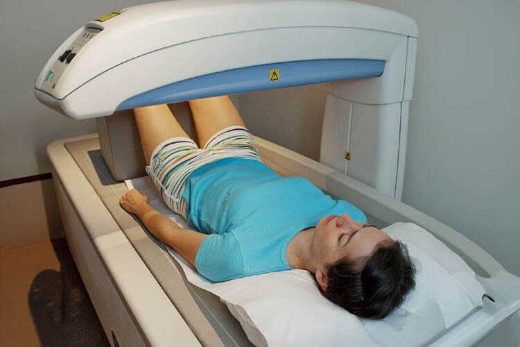 patient getting scanned