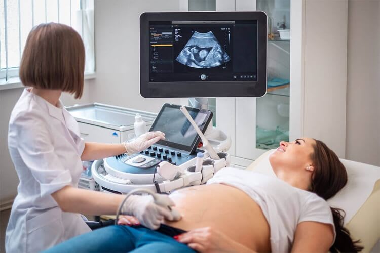 woman getting an ultrasound