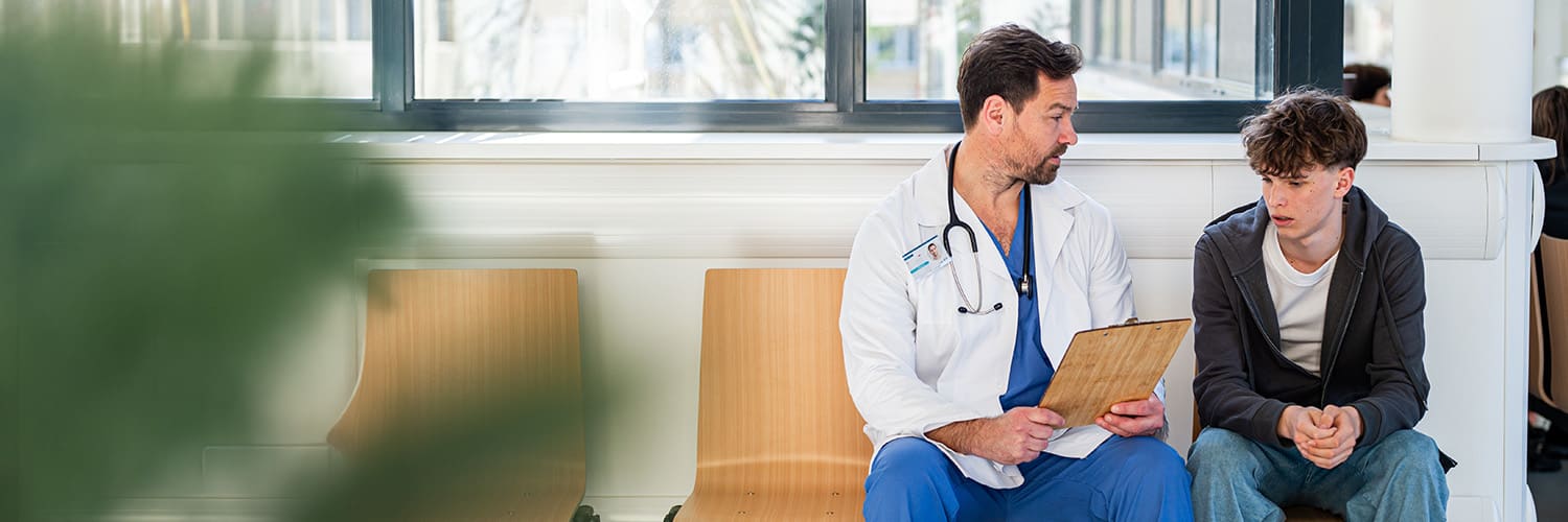 doctor talking to a patient