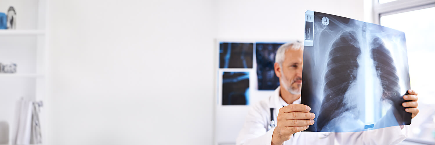 doctor reviewing xrays