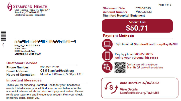 pay my bill statement