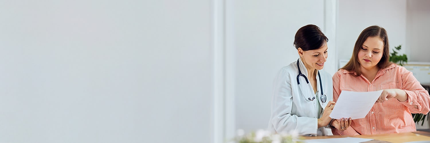 doctor talking to patient