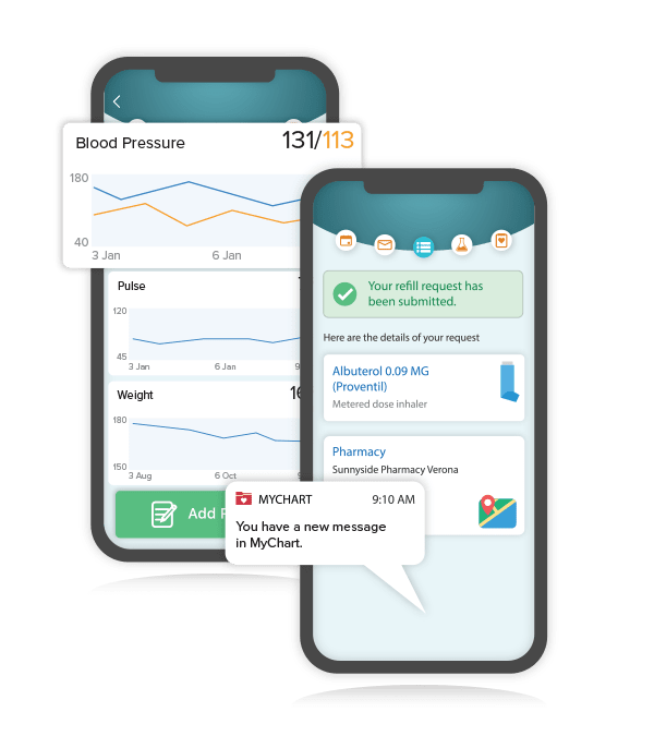 phones displaying app