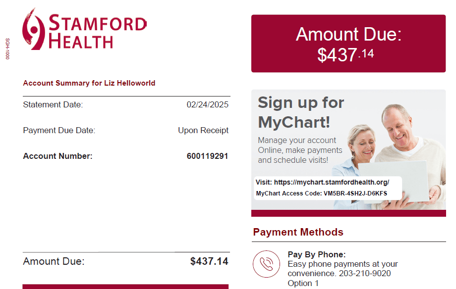 mychart statement