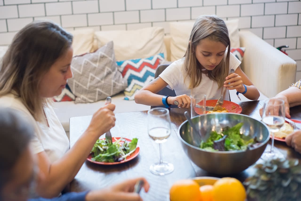 family eating