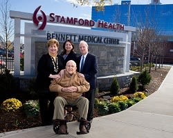 Bennett Medical Center: Kathy Silard, CEO, and Carl and Dorothy Bennett