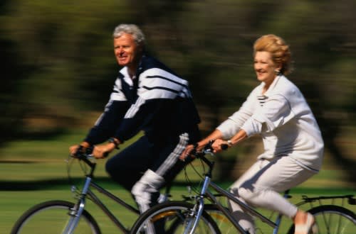 Couple Biking- Stamford Health