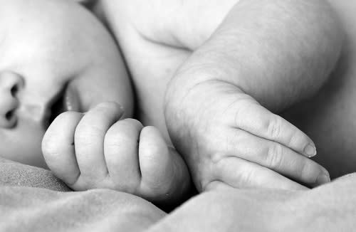 Newborn baby sleeping