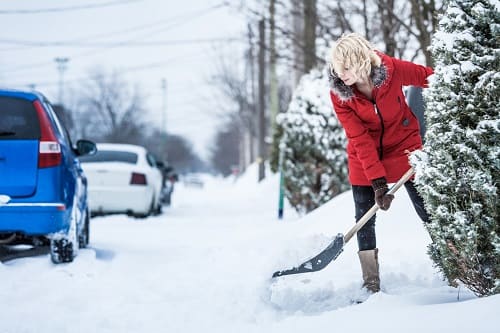 Shovel snow without hurting your back